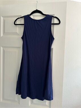 Women’s Sleeveless Navy A-Line Dress